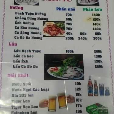 Thực đơn- Ăn vặt Bạch Tuộc Nướng Kiên Giang - Hòa Bình