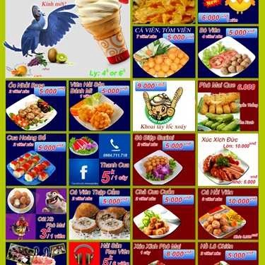 Thực đơn- Ăn vặt Bàn Cờ Food And Drink