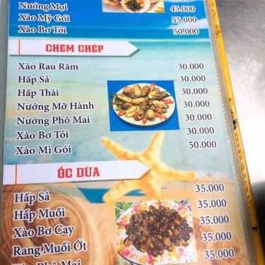 Thực đơn- Quán Nhậu Băng Tâm - Ốc & Lẩu Bắp Bò