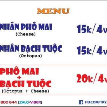 Thực đơn- Ăn vặt Bánh Bạch Tuộc Tky - Thích Quảng Đức