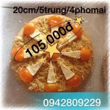 Thực đơn- Tiệm Bánh Bánh Bông Lan Trứng Muối Chà Bông - Văn Chung
