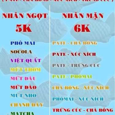 Thực đơn- Ăn vặt Bánh Cá Tayaki