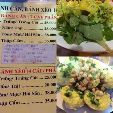 Thực đơn- Ăn vặt Bánh Căn & Bánh Xèo  Hồng Lạc
