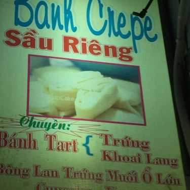 Thực đơn- Tiệm Bánh Bánh Crepe Sầu Riêng