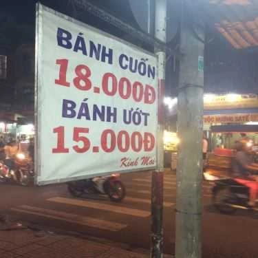 Thực đơn- Ăn vặt Dĩnh Râu - Bánh Cuốn & Bánh Ướt