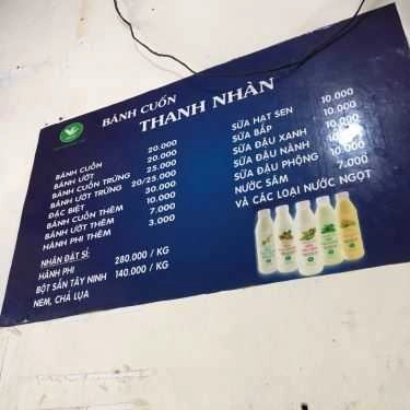 Thực đơn- Ăn vặt Bánh Cuốn Thanh Nhàn