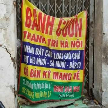 Thực đơn- Ăn vặt Bánh Cuốn Thanh Trì Hà Nội