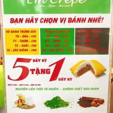 Tổng hợp- Tiệm Bánh Bánh Em Crepe, Bánh Sầu Riêng & Mứt Trái Cây