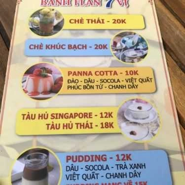 Thực đơn- Ăn vặt Bánh Flan 7 Vị - Cư Xá Phú Lâm B