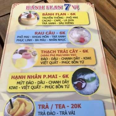 Thực đơn- Ăn vặt Bánh Flan 7 Vị - Cư Xá Phú Lâm B