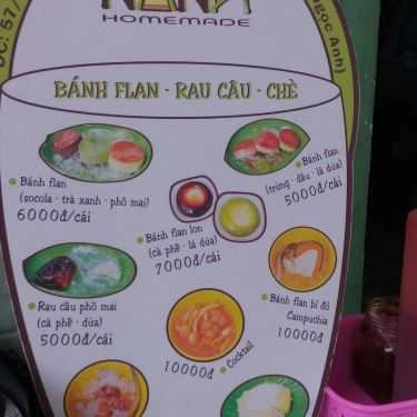 Thực đơn- Ăn vặt Bánh Flan Nana