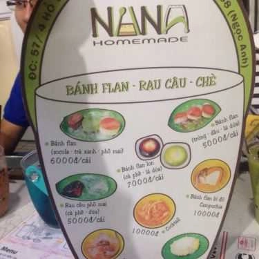 Thực đơn- Ăn vặt Bánh Flan Nana