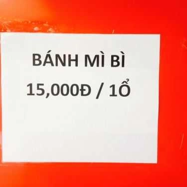 Thực đơn- Tiệm Bánh Bánh Mì 102C - Lê Thị Riêng