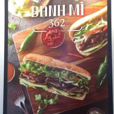 Thực đơn- Tiệm Bánh Bánh Mì 362 - Đinh Tiên Hoàng