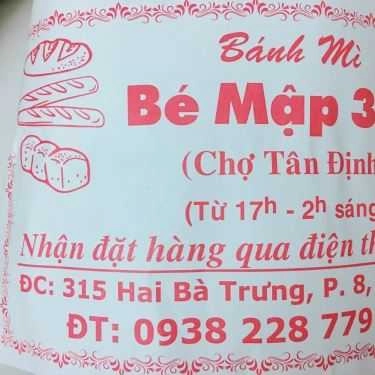 Thực đơn- Ăn vặt Bánh Mì Bé Mập 315