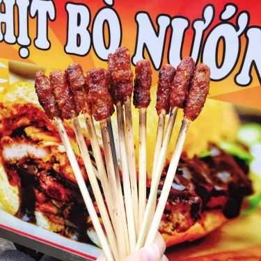 Món ăn- Ăn vặt Bánh Mì Bò Xiên Que Nướng