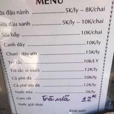 Thực đơn- Tiệm Bánh Boy - Bánh Mì, Nem Huế & Giò Chả