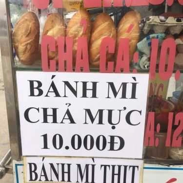 Thực đơn- Tiệm Bánh Bánh Mì Chả Cá - 647 Nguyễn Hữu Thọ