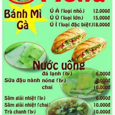 Thực đơn- Ăn vặt 3 Ú - Bánh Mì Gà