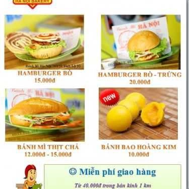 Thực đơn- Tiệm Bánh Bánh Mì Hà Nội - 703/20 Tỉnh Lộ 10