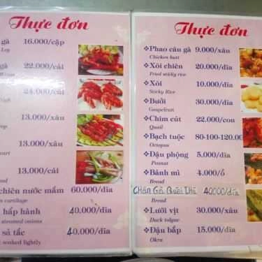 Thực đơn- Tiệm Bánh Hoàng Long - Bánh Mì Hà Nội