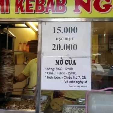 Thực đơn- Ăn vặt Quán Ngon - Bánh Mì Kebab