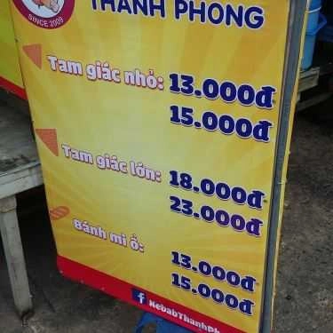 Thực đơn- Tiệm Bánh Thanh Phong - Bánh Mì Kebab
