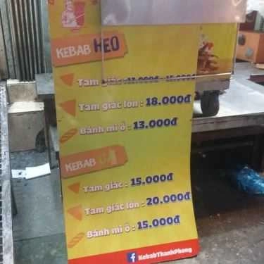 Thực đơn- Tiệm Bánh Thanh Phong - Bánh Mì Kebab