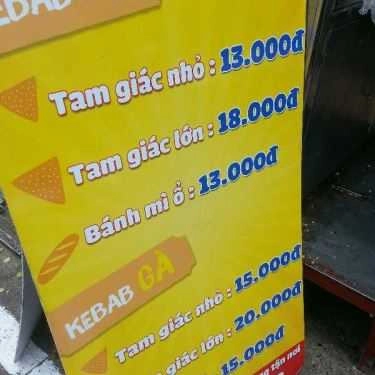 Thực đơn- Tiệm Bánh Thanh Phong - Bánh Mì Kebab