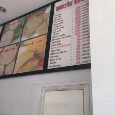 Thực đơn- Ăn vặt Bánh Mì Nguyên Hương - Nguyễn Thiện Thuật
