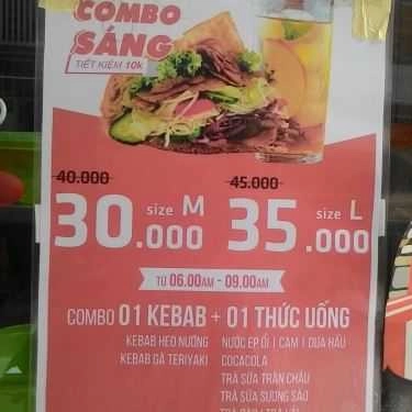 Thực đơn- Tiệm Bánh Bánh Mì Nướng & Xoay - Sư Vạn Hạnh