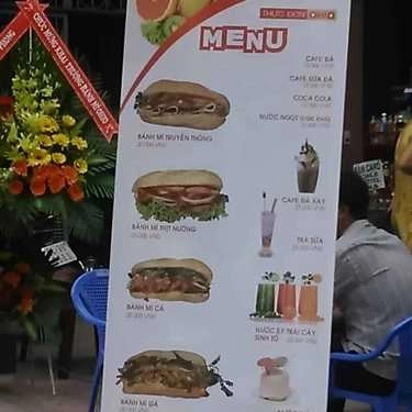 Thực đơn- Tiệm Bánh Bánh Mì OHIO - Phan Văn Trị