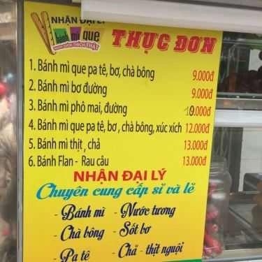 Thực đơn- Ăn vặt An Gia - Bánh Mì Que