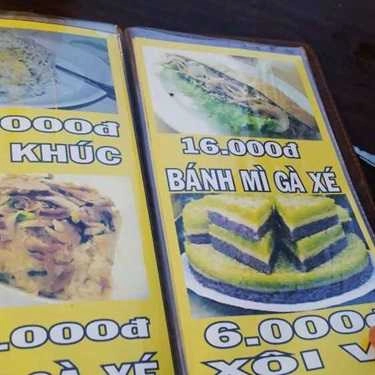 Thực đơn- Ăn vặt Bánh Mì Thi