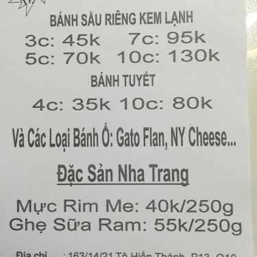Tổng hợp- Tiệm Bánh The Jade - Bánh Sầu Riêng Kem Lạnh - 3/2
