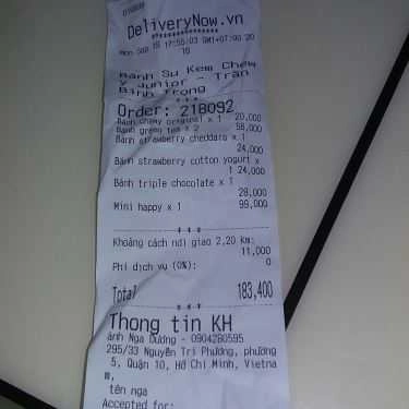 Tổng hợp- Tiệm Bánh Bánh Su Kem Chewy Junior - Trần Bình Trọng