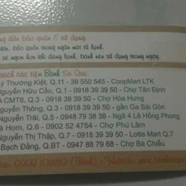 Tổng hợp- Tiệm Bánh Bánh Su Que - Nguyễn Thiện Thuật