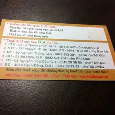 Tổng hợp- Tiệm Bánh Bánh Su Que - Nguyễn Thiện Thuật