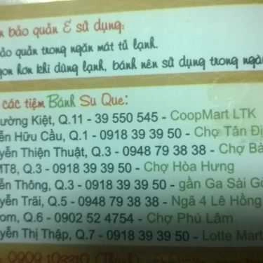 Tổng hợp- Tiệm Bánh Bánh Su Que - Bạch Đằng