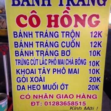 Thực đơn- Ăn vặt Cô Hồng - Bánh Tráng Cuốn