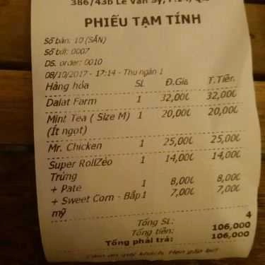 Thực đơn- Ăn vặt Bánh Tráng Đà Lạt - Lê Văn Sỹ