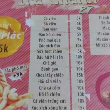 Thực đơn- Ăn vặt Bánh Tráng Nướng - Bánh Mì Xíu Mại