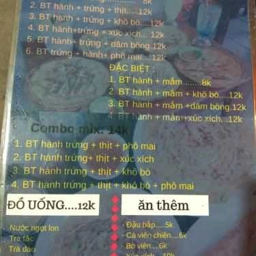 Thực đơn- Ăn vặt Chị Vy - Bánh Tráng Nướng Đà Lạt