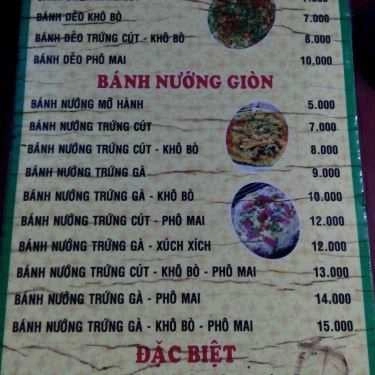 Thực đơn- Ăn vặt Bánh Tráng Nướng Đà Lạt - Làng Tăng Phú