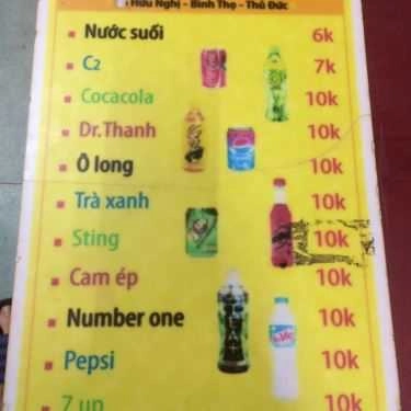 Thực đơn- Ăn vặt Bánh Tráng Nướng - Hữu Nghị