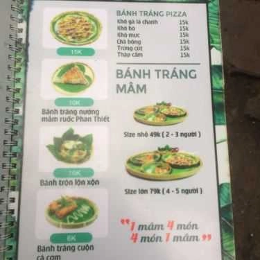 Thực đơn- Ăn vặt Bánh Tráng Nướng Mắm Ruốc