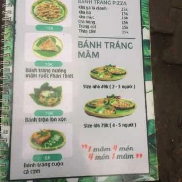 Thực đơn- Ăn vặt Bánh Tráng Nướng Mắm Ruốc