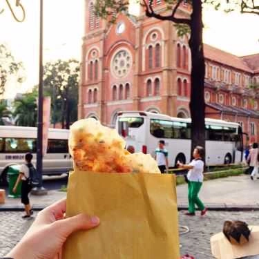 Món ăn- Ăn vặt Bánh Tráng Nướng - Nhà Thờ Đức Bà