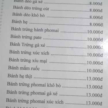 Thực đơn- Ăn vặt Bánh Tráng Nướng Win