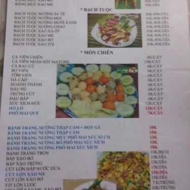 Thực đơn- Ăn vặt Bánh Tráng Nướng Ven Sông